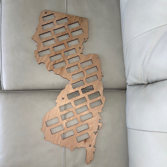 NJ Wine Cork Map - Picture 1 of 6